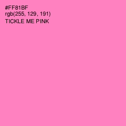 #FF81BF - Tickle Me Pink Color Image